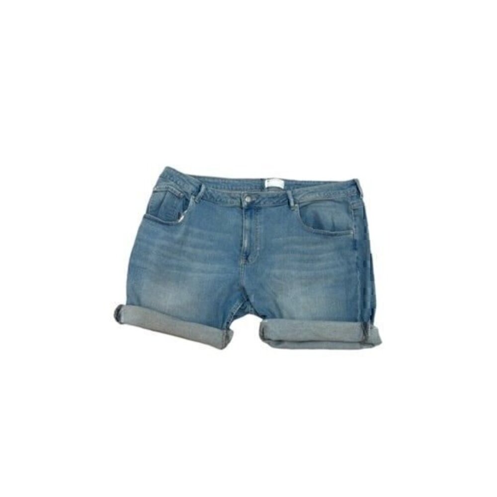 ASOS high rise denim shorts plus size waist 44